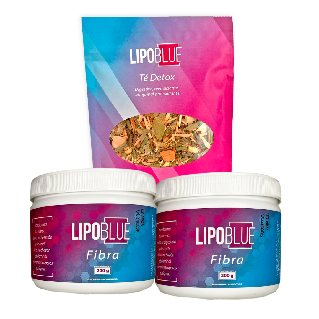 2 FIBRAS + TÉ DETOX LIPOBLUE